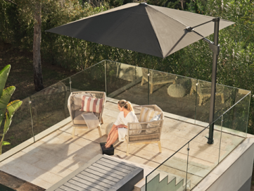 Aluminium Freiarm Gartenschirme