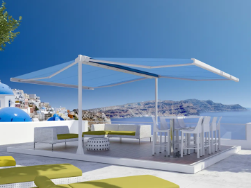 Frei stehende Beschattung